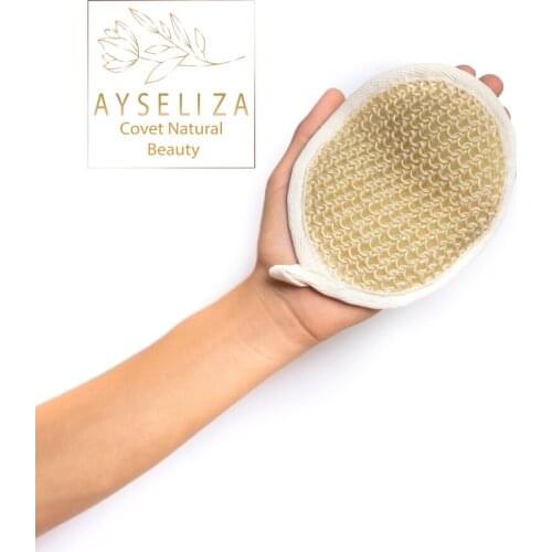 Ayseliza 100% Natural Sisal Face Mitt Remove Whiteheads Blackheads And Acnes Shiny Exfoliating Body Scrubbing Peeling Dead Skins