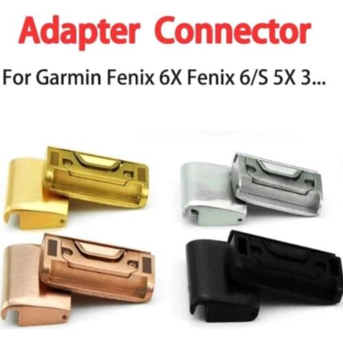 26mm 22mm 20mm Stainless Steel Quick ReleWatch Band Buckle Connector Adapter For Garmin Fenix 5/5X/5S/Fenix 3/3HR/Forerunner 935