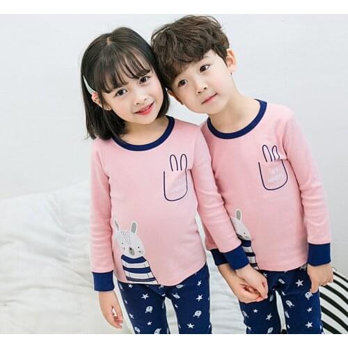Boys Baby Pajamas Girls Clothes Sets Tops Pants Cotton Underwear Girl Clothing Set for Baby Girls Sleepwear Pyjamas Kids PiJamas