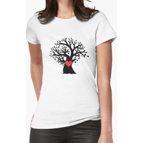Heart In Love Tree You And Me Valentines Ideas T-Shirt Print Top