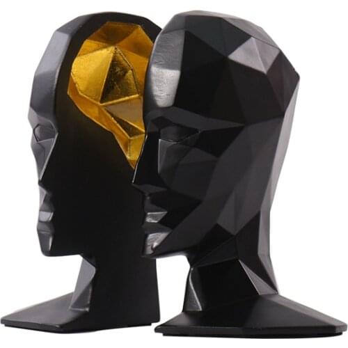 Head Bookend Study Decorations Decoration Nordic Soft Home Model Room Crafts Decorations For Home Garden Decoration Accessories