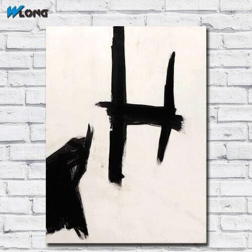 Fashion Large Size Printing Abstract Franz_kline_curvinal Wall Art Picture Home Decor Living Room Modern Canvas Print Paintings