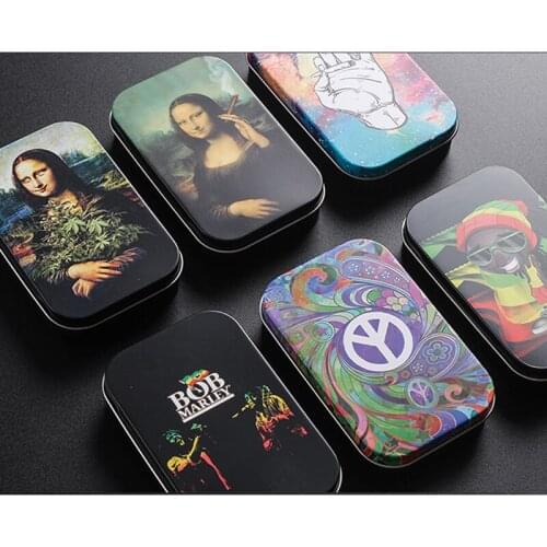 Fashion Tobacco Box Cigarette Humidor Cigarette Cigar Tobacco Rolling Paper Storage Box Container Smoking Accessories