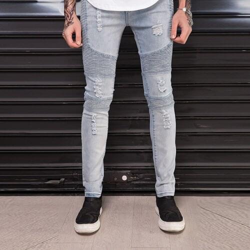Man fashion tight jeans