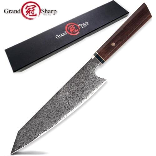 Chef Knife 8.2 inch Japanese Kitchen Knife vg10 Japanese Damascus Steel Home Cooking Gadgets Master Chef Tools Handcraft Finish