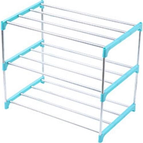 3/4 Layers Stainless Steel Shoes Storage Rack Shoe Storage Display Shelf Holder Cabinet Shelf Holder Shoes Racks Home Organizer