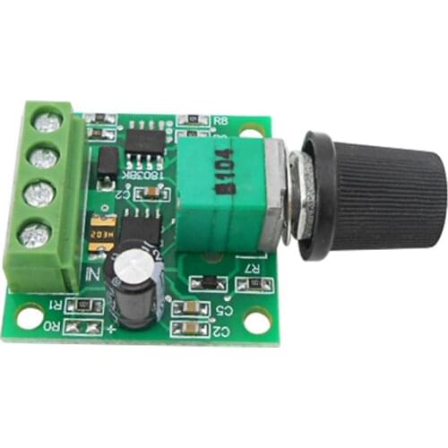 PWM miniature speed controller DC motor 0~100% adjustable drive module input 2A DC1.8-12V