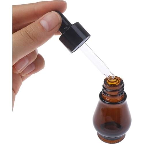 10/20/30ml Empty brown Glass Dropper Bottles with Pipette for Essential Oil