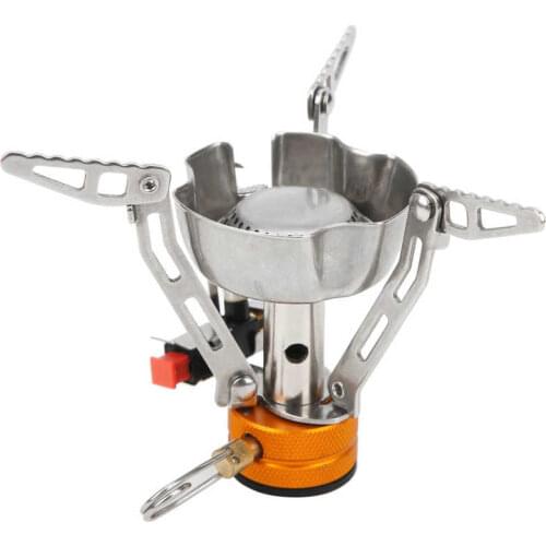 Mini Camping Stove Folding Burners Outdoor Windproof Gas Stove Foldable Picnic Barbecue Camping Furnace Oven