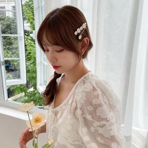 2PC 2021 New Flower Hair Clip Barrette For Women Ladies Fashion Girls Sweet Hairpins Barrettes Fashion Hair Accessories Gift