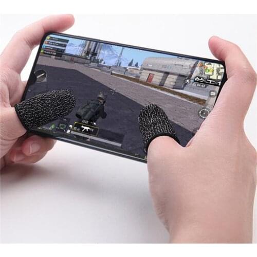 1 Pair Mobile Finger Stall Sensitive Game Controller Sweatproof Breathable Finger Cots Accessories for Iphone Adnroid