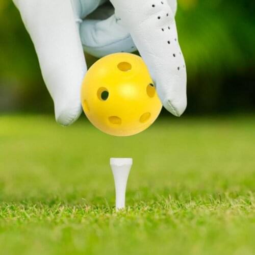 10Pcs Golf Practice Balls Plastic Multifunction Hollow Airflow Golf Training Balls for Backyard Golf Accessories