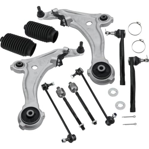 10pcs Front Lower Control Arm Tierod Sway Bar Link for Nissan Maxima 2009 2010 2011 2012 2013 2014