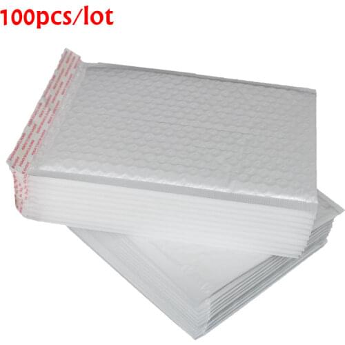 100 PCS/Lot White Foam Envelope Bags Self Seal Mailers Padded Shipping Envelopes With Bubble Mailing Bag Shipping Packages Bag