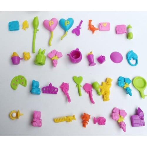 100pcs/lot Colorful Cartoon Mini Food Mini Tools Flowers Model 1-3cm Girls Toys Birthday Gift Home Decor Hot Sale