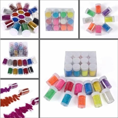 12 Colors Fine Glitters Mix Nail Glitter Powder Diy Art Decorations Make Cards Painting Let Your Projects Just Shimmer and Shine