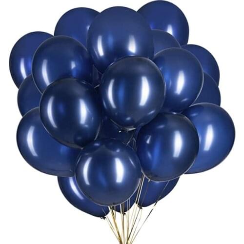 30pcs Balloons in Mid-Night blue Navy Balloons Latex Pastel Balloons Bachelorette Party Birthday Baby Shower Decors