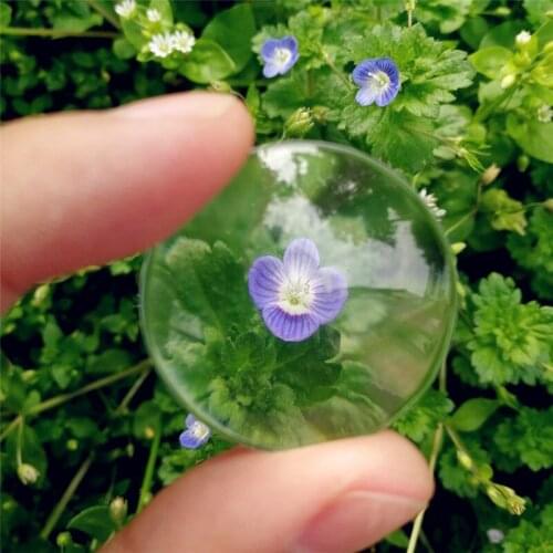 40pcs/50pcs 18mm Clear Round Domed Magnifying Glass Cabochons For Pendant Tray Setting DIY Jewelry Photo