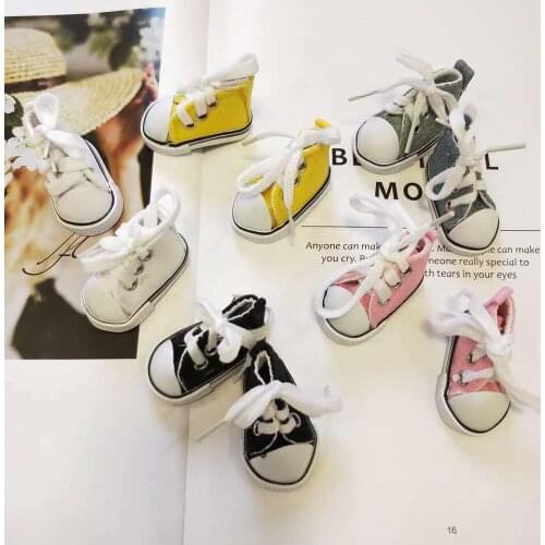 5 types 20cm Baby Doll Plush Dolls Clothes canvas shoe Dolls Accessories for Korea Kpop EXO Idol Dolls