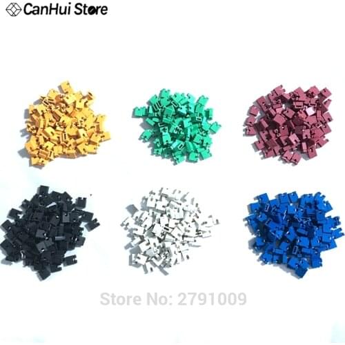 600PCS 6Color Each 100PCS Connector cap 2.54mm Standard Circuit Board Jumper Cap Shunts Short Circuit Cap Short Connection Block