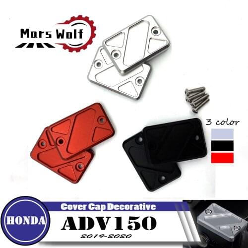 Motorcycle Accessories CNC Front Brake Fluid Reservoir Cover Cap Decorative Cover Fits For ADV150 ADV 150 2019 2020 2021 ADV-150