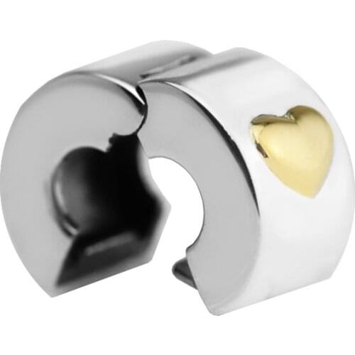 DIY Fits for Pandora Charms Bracelets Classic Heart Beads 100% 925 Sterling-Silver-Jewelry Free Shipping