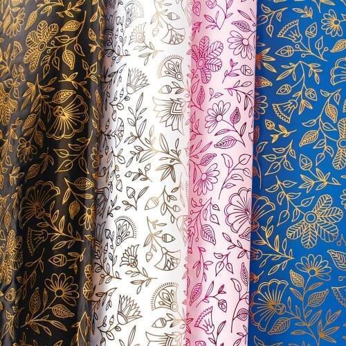 50x70cm Hot stamping Wrapping Paper Roll For Gift box Thick Wrap paper festival Decor Art Kraft For Christmas Party Material