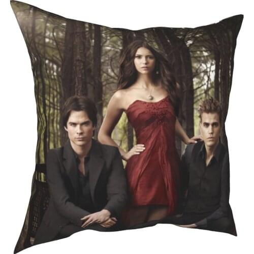 Vampire Diaries horror style character print pillow case character linen pillow case home decoration pillow case
