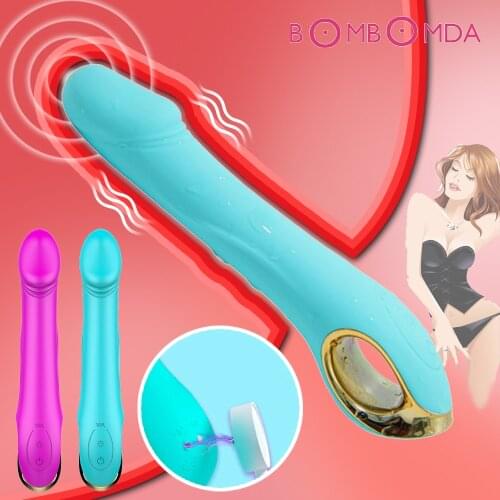 Dildo Vibrator For Women G Spot Vibrator Magic AV Vibrator Wand 10 Speeds Realistic Vagina Stimulator Female Vibrator Sex Shops