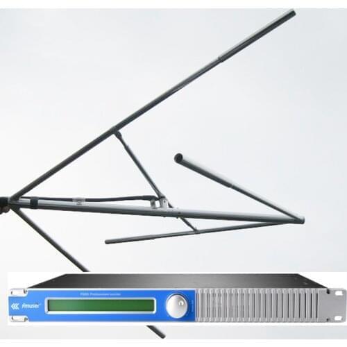 FMUSER 5.0 50W FM transmitter Long Range Radio broadcast +CP100 Circularly Polarized Antenna kit for Drive-in Church