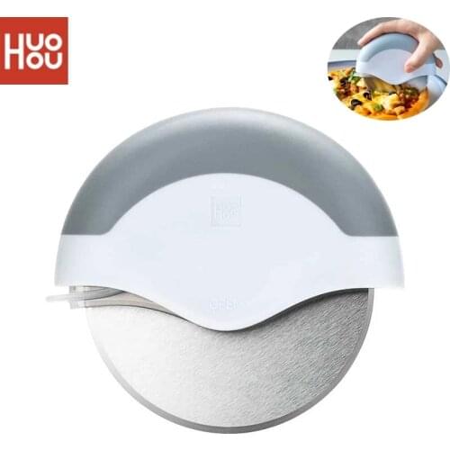 HUOHOU Pizza Cutter Stainless Steel Cake Knife Pizza Wheels Scissors Kitchen Baking Tools For Pizza Pies Waffles