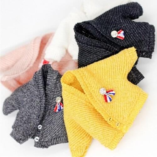 [1/12Doll Sweater Cardigan] OB11 Coat Obitsu11 Outfit (Fit BJD12,Cu-Poche, Middle Blyth)