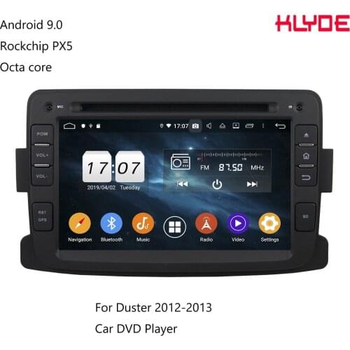 KLYDE KD-7083 1 din 7inch touch screen Android 9.0 octa core Car DVD Radio video player with GPS Bluetooth for Duster 2012-2013