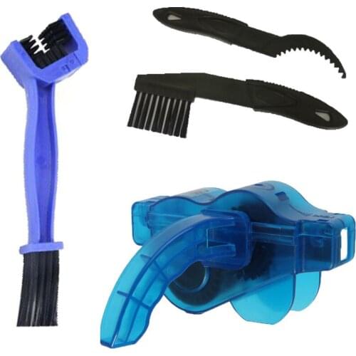 4pcs Set Bicycle Chain Washing Brush Multifunctional Bicycle Chain Washing Device Chain Cleaning Tool Kits Cleaning Tool