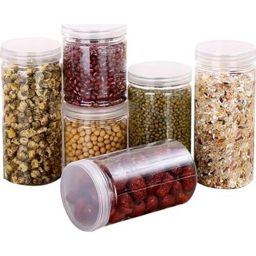 Kitchen Food Preservation Bottle Dried Fruit Tea Beans Rice Wheat Crisps Storage Box Sealing Jar Bin Food Storage Container