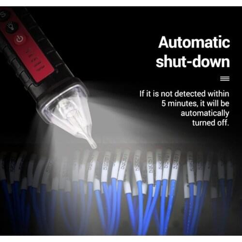 Multi-Function Multi-Function AC 12V~1000V Non-contact Induction Test Pencil Electrical Tester Sound/Light Alarm Voltage with