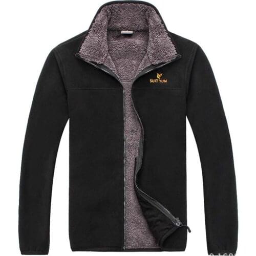 Men Jacket Windproof Soft Shell Warm Fleece OUTWEAR Windbreaker Mens Coats Autumn Winter Casual Cardigan