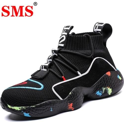 SMS Men Shoes Sneakers Running Shoes Breathable Tenis Masculino Adulto High Top Casual Sock Shoes Zapatos Hombre Sapatos Unisex