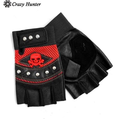 Men Steampunk Gloves Gothic Spike Biker Cosplay Motorcycle Gloves