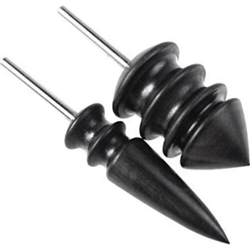 Pointed Tip Narra Leather Burnisher leather Slicker Tool Drill Sets-1/8inch (3mm) Shank For Dremel Rotary Tools (2Pcs)