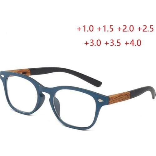 Fashion PC Frame Square Hyperopia Reader Glasses For Elderly Comfortable WomenS MenS Reading Glasses Magnifier +1.0 To +4.0