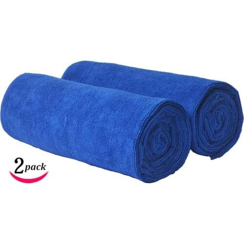 Sinland Household Microfiber Car Windows Wash Detailing Towel Auto Cleaning Drying Towel Large Size 60cmx160cm 2 Pack