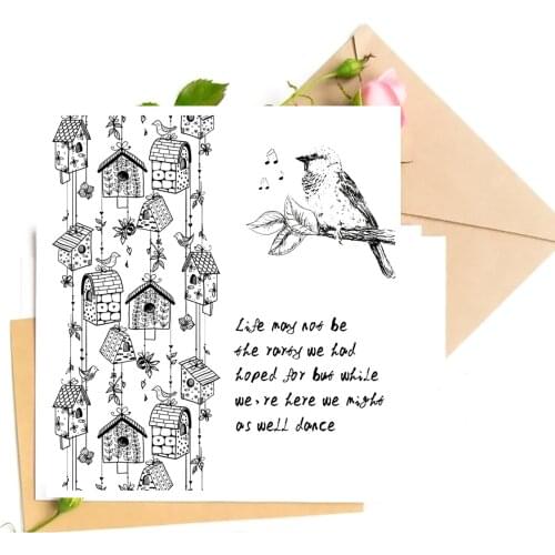 Cartoon Bird / Bird Transparent Clear Stamps For DIY Scrapbooking/Card Making Stamps Fun Decoration Supplies