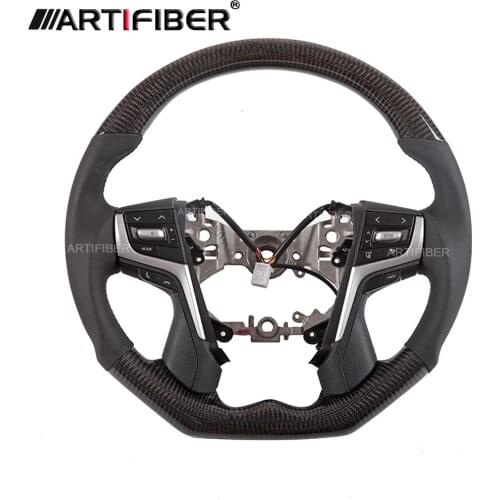 100% Real Carbon Fiber Steering Wheel for TOYOTA Land Crusier,Prado ,Crown,Alphard