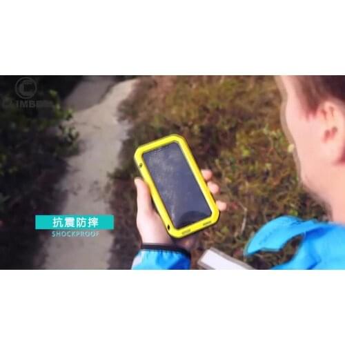 LoveMei Shockproof Aluminum Metal Waterproof Protective Phone Case For iPhone XR XS Max Back Cover