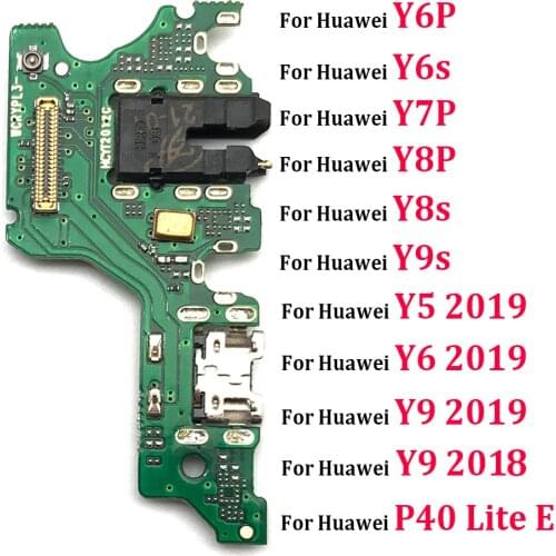 New USB Charger Charging Port Board Flex Cable Connector For Huawei Y9S Y6P Y8S Y8P Y7P Y6S P40 Lite 5G / P40 Lite E Parts