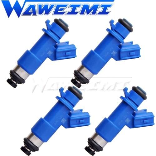 WAWEIMI 4 Pieces Fuel Injector 16450-RWC-A01 For Acura HONDA 07-12 Honda Civic Integra RSX K20 K24 B16 B18 16450RWCA01