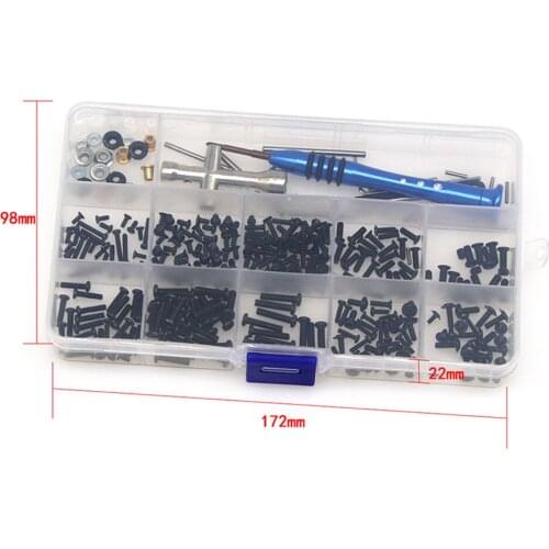 Screws Of The Whole Car Tool Kit Swing Arm Latch Flange Sleeve Screw Box For WLtoys 144001 1/14 Scale Drift Racing Car T0001