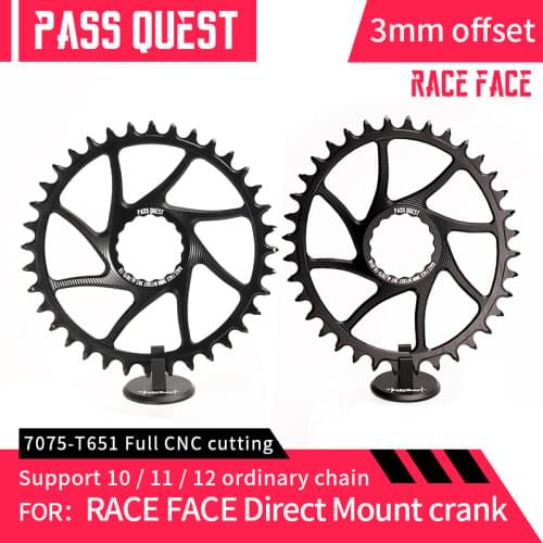 PASS QUEST RACEFACE crank special positive and negative tooth width narrow tooth sprocket mountain bike sprocket race EASTON