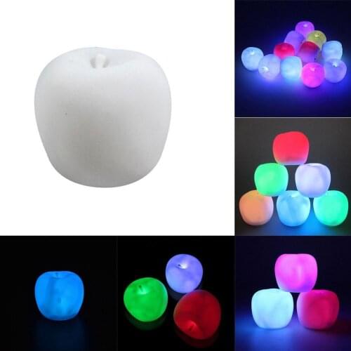 1 Pcs Night Light Christmas Eve Gift Apple Shape LED Colorful Night Light Table Lamp Home Party Decor